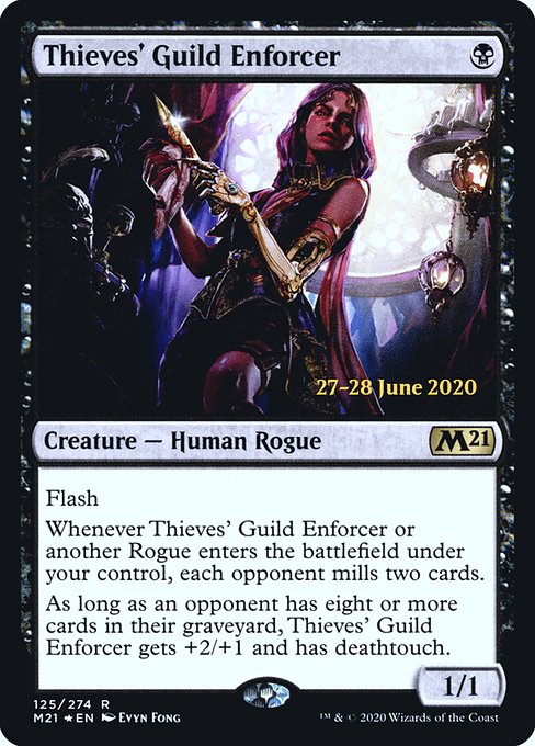 Thieves' Guild Enforcer (125s) [Core Set 2021 Promos]