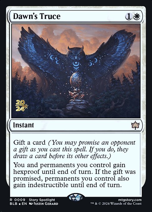Dawn's Truce (9s) [Bloomburrow Promos]