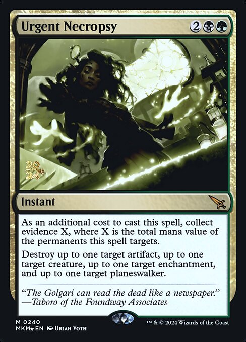 Urgent Necropsy (240s) [Murders at Karlov Manor Promos]
