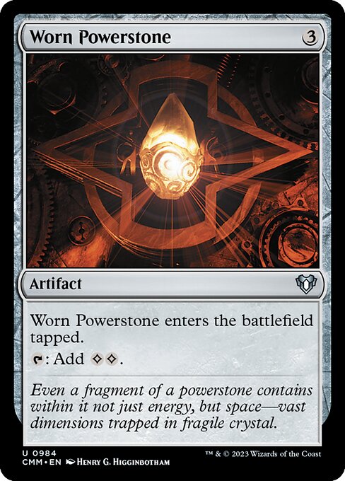 Worn Powerstone (984) [Commander Masters]