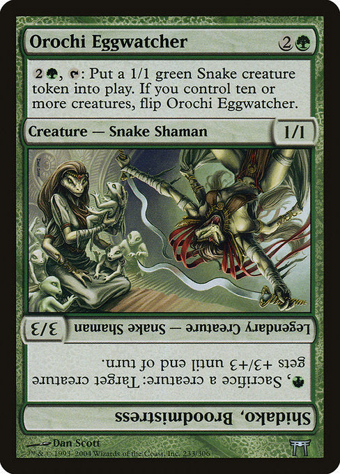 Orochi Eggwatcher // Shidako, Broodmistress (233) [Champions of Kamigawa]
