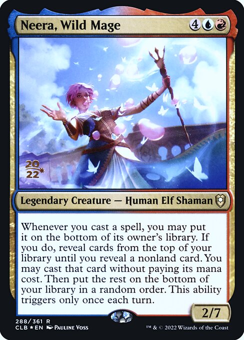 Neera, Wild Mage (288s) [Battle for Baldur's Gate Promos]