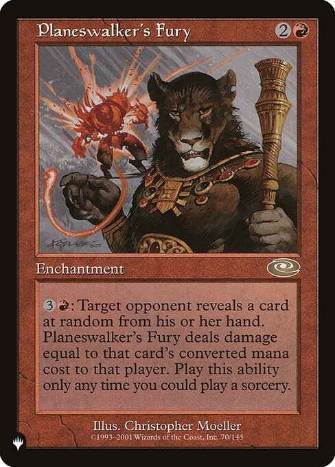 Planeswalker's Fury (PLS-70) [The List]