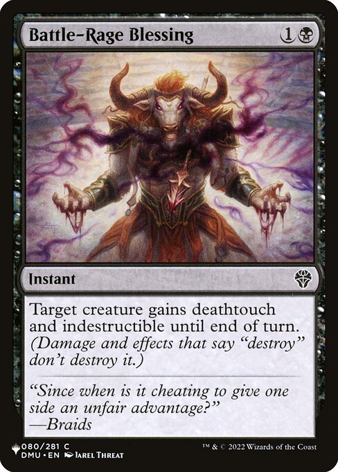 Battle-Rage Blessing (DMU-80) [The List]