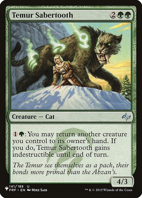 Temur Sabertooth (FRF-141) [The List]