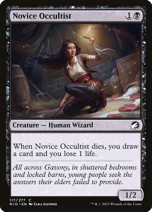 Novice Occultist (117) [Innistrad: Midnight Hunt]