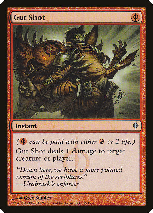 Gut Shot (86) [New Phyrexia]