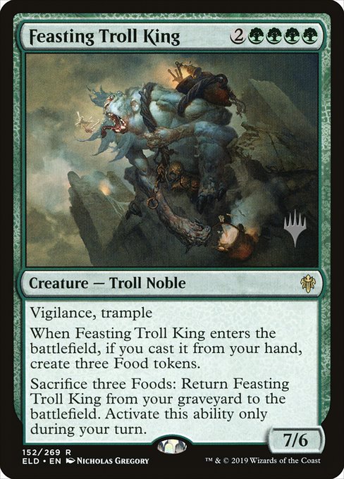 Feasting Troll King (152p) [Throne of Eldraine Promos]