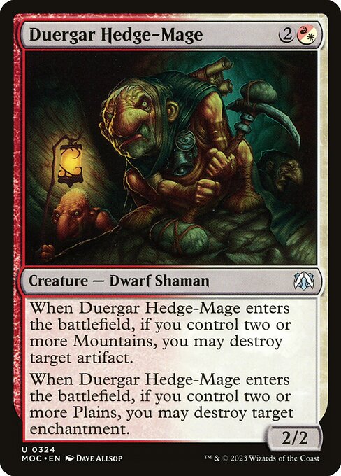 Duergar Hedge-Mage (324) [March of the Machine Commander]