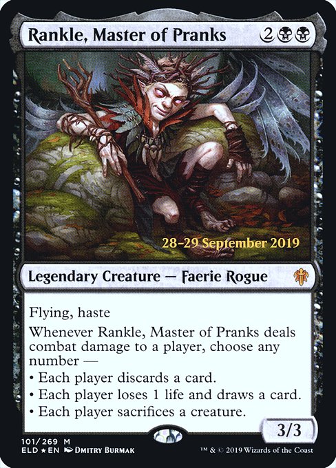 Rankle, Master of Pranks (101s) [Throne of Eldraine Promos]