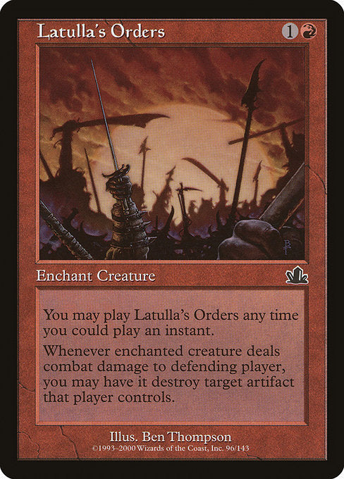 Latulla's Orders (96) [Prophecy]