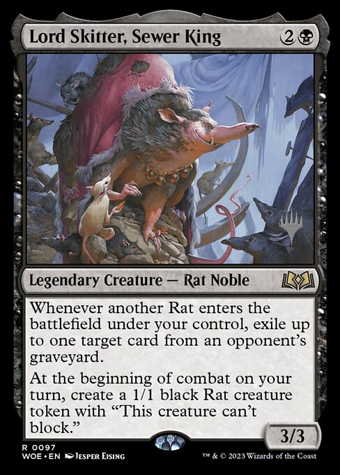 Lord Skitter, Sewer King (97p) [Wilds of Eldraine Promos]
