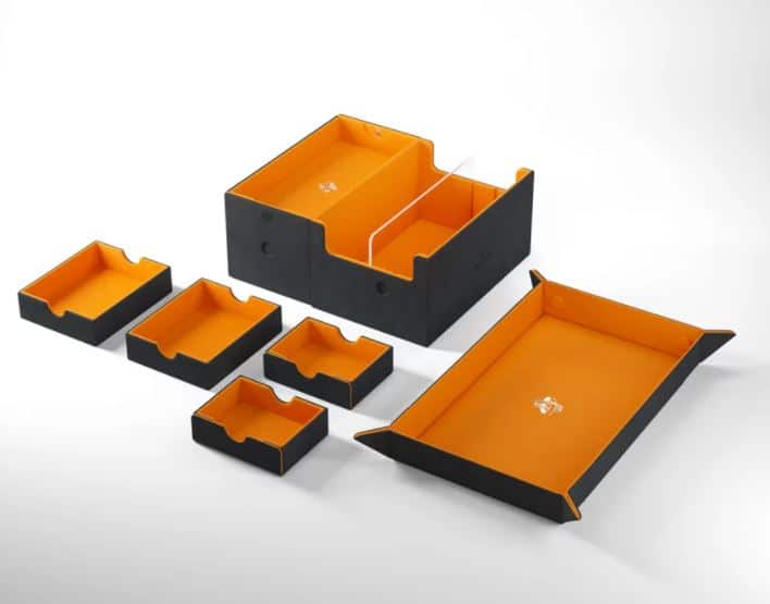 Gamegenic Games' Lair 600+ Black/Orange Deck Box image 2