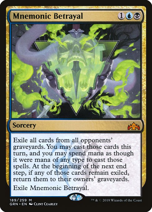 Mnemonic Betrayal (189) [Guilds of Ravnica]