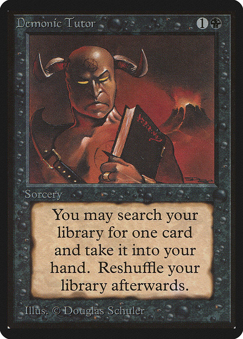 Demonic Tutor (105) [Limited Edition Beta]