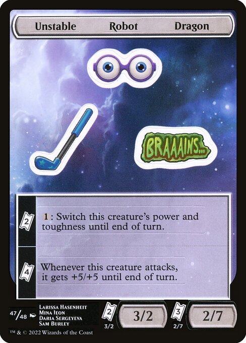 Unstable Robot Dragon (47) [Unfinity Sticker Sheets]