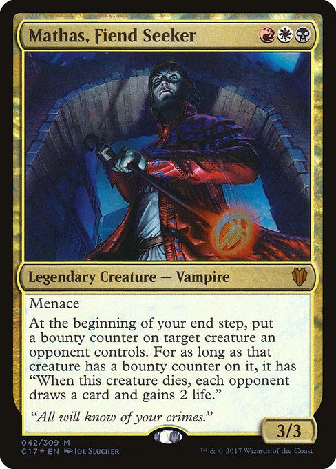 Mathas, Fiend Seeker (42) [Commander 2017]