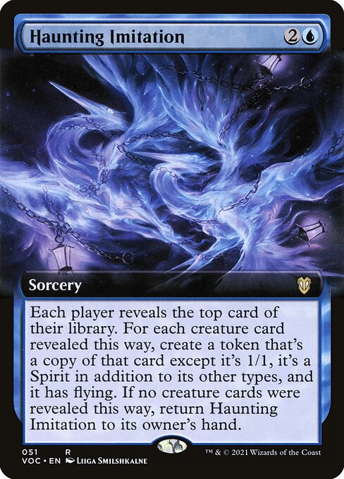 Haunting Imitation (51) [Crimson Vow Commander] [Extended Art]
