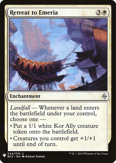 Retreat to Emeria (BFZ-44) [The List]