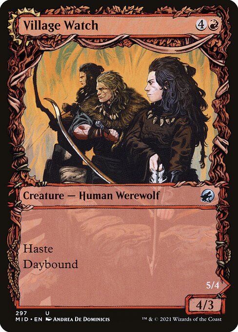 Village Watch // Village Reavers (297) [Innistrad: Midnight Hunt] [Showcase]