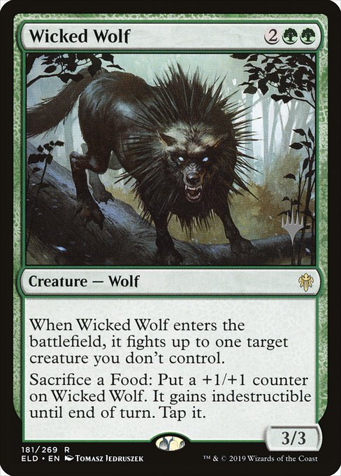 Wicked Wolf (181p) [Throne of Eldraine Promos]
