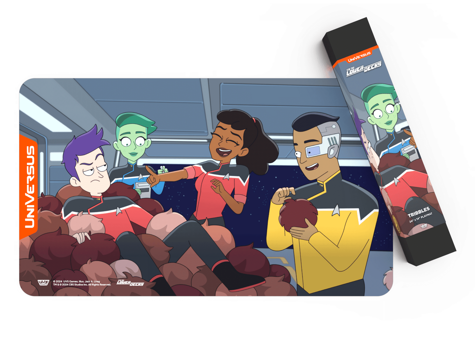 UVS Star Trek Lower Decks Tribbles Playmat image 0
