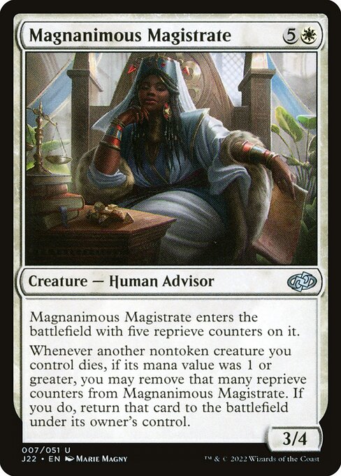 Magnanimous Magistrate (7) [Jumpstart 2022]