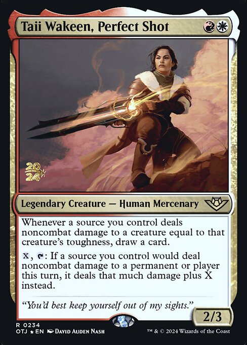 Taii Wakeen, Perfect Shot (234s) [Outlaws of Thunder Junction Promos]