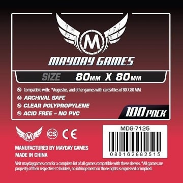 MDG7125 MEDIUM SQUARE 80MM X 80MM 100 Sleeves image 0