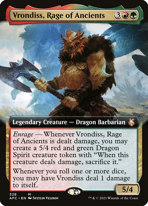 Vrondiss, Rage of Ancients (328) [Forgotten Realms Commander] [Extended Art]