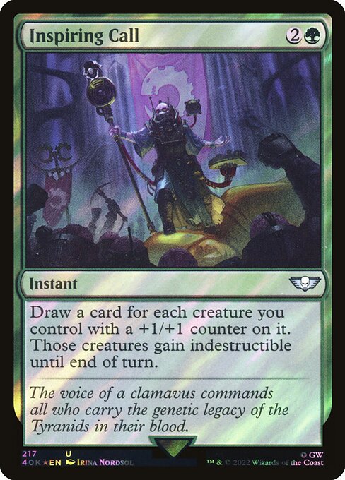 Inspiring Call (217★) [Warhammer 40,000 Commander]