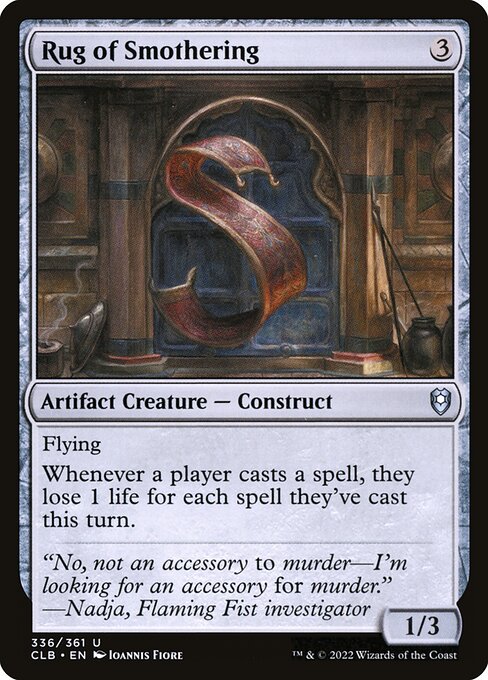 Rug of Smothering (336) [Commander Legends: Battle for Baldur's Gate]