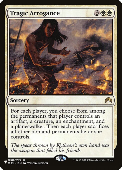 Tragic Arrogance (ORI-38) [The List]