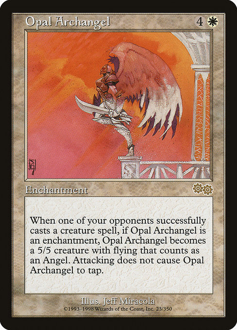 Opal Archangel (23) [Urza's Saga]