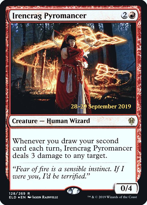 Irencrag Pyromancer (128s) [Throne of Eldraine Promos]