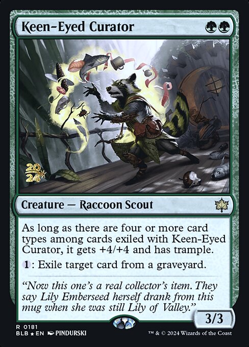 Keen-Eyed Curator (181s) [Bloomburrow Promos]