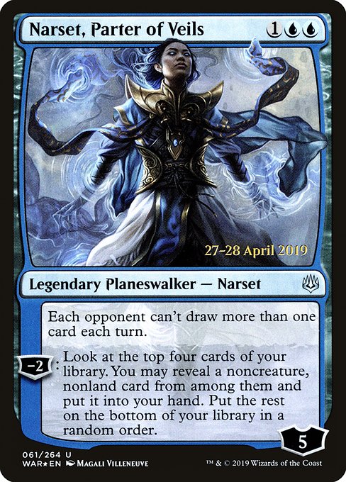Narset, Parter of Veils (61s) [War of the Spark Promos]