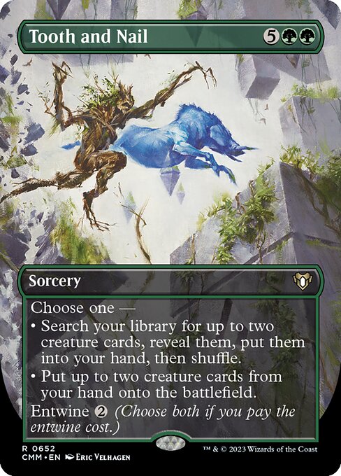 Tooth and Nail (652) [Commander Masters] [Borderless]