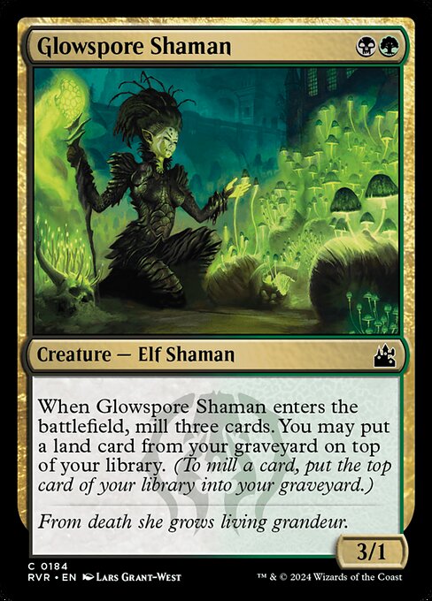 Glowspore Shaman (184) [Ravnica Remastered]