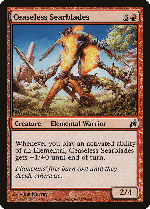 Ceaseless Searblades (158) [Lorwyn]