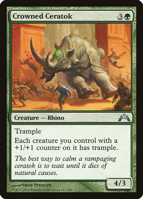 Crowned Ceratok (117) [Gatecrash]