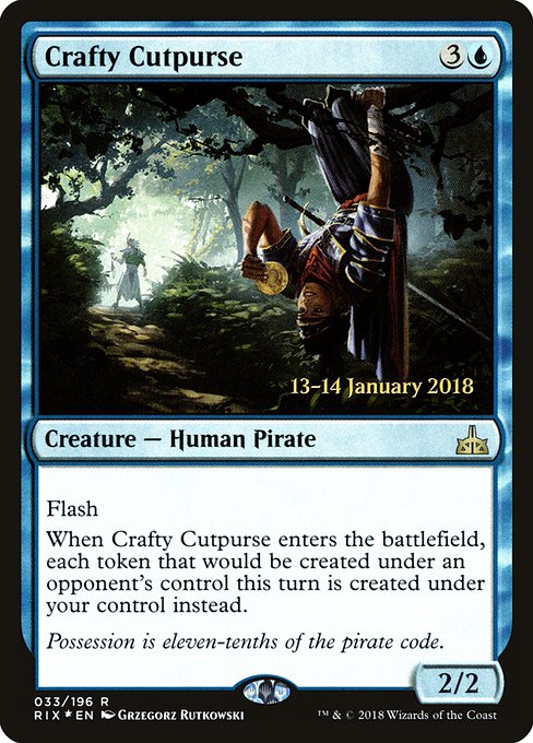 Crafty Cutpurse (33s) [Rivals of Ixalan Promos]