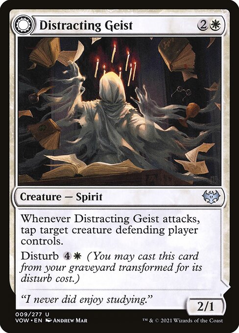 Distracting Geist // Clever Distraction (9) [Innistrad: Crimson Vow]