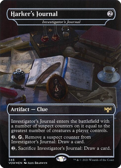 Investigator's Journal (345) [Innistrad: Crimson Vow] [Borderless]