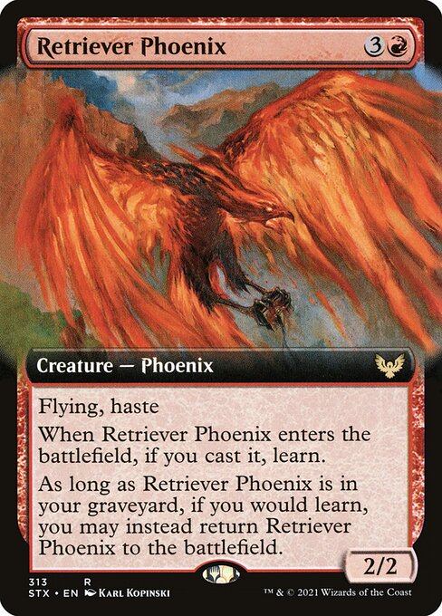 Retriever Phoenix (313) [Strixhaven: School of Mages] [Extended Art]