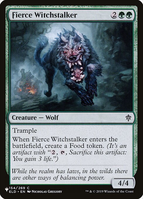 Fierce Witchstalker (ELD-154) [The List]