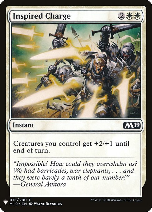 Inspired Charge (M19-15) [The List]