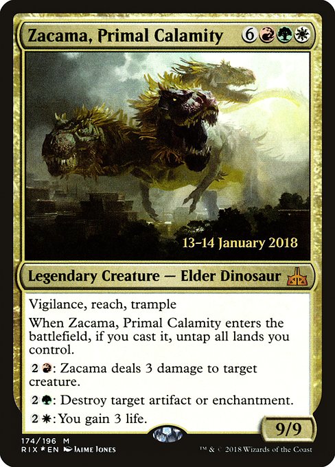 Zacama, Primal Calamity (174s) [Rivals of Ixalan Promos]