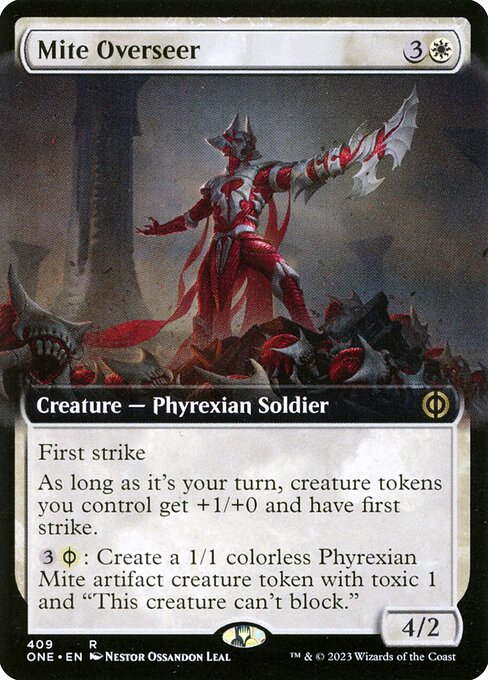 Mite Overseer (409) [Phyrexia: All Will Be One] [Extended Art]