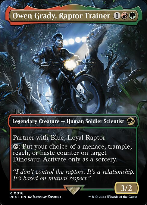Owen Grady, Raptor Trainer (16) [Jurassic World Collection] [Borderless]